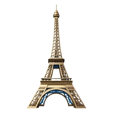 the Eiffel Tower with a blue sky sticker