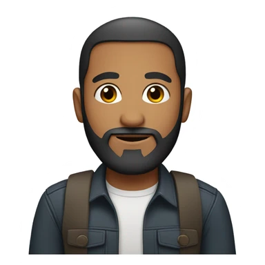 Muslim man with a beard without mustache sticker