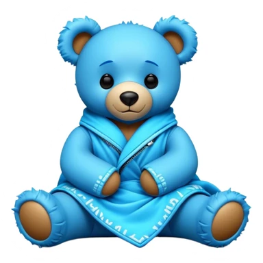 3D, adorable little Pixar style blue neon punk teddy bear wrapped in a comforter, ultra detailed, each lash, eye, and strand of fur is shown in stunning detail as though captured in a timeless photograph, rich textures, visually rich, so lifelike it feels like it could leap off the page at any momen sticker