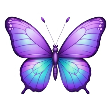 Purple butterfly sticker
