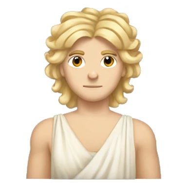 Apollo Greek mythology blonde hair lyre  sticker