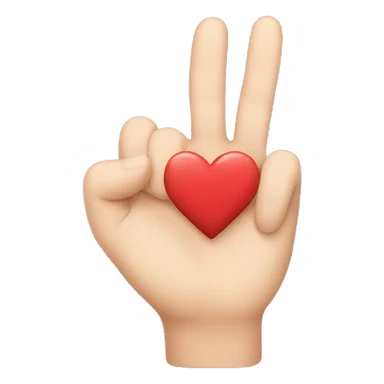 Korean “I Love You” Finger Heart sticker