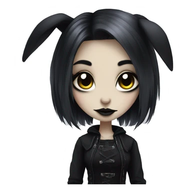 goth bunny girl sticker