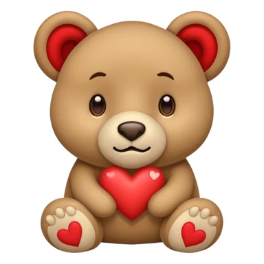 Oso con ojos de corazón  sticker
