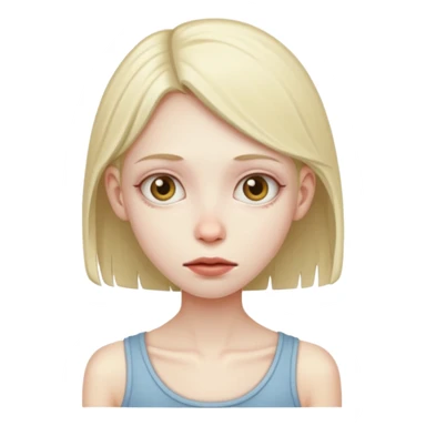 Skinny deprived girl sticker