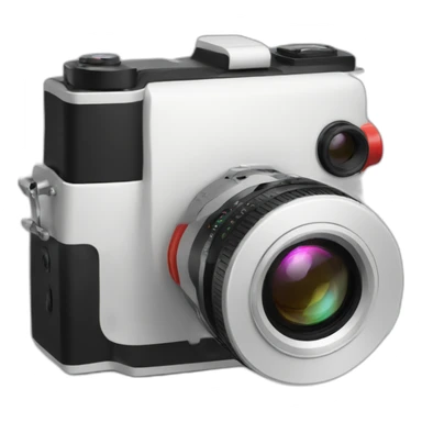 two lenses stereo camera christmas sticker