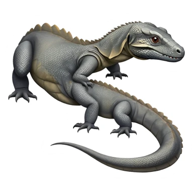 komodo dragon grey sticker