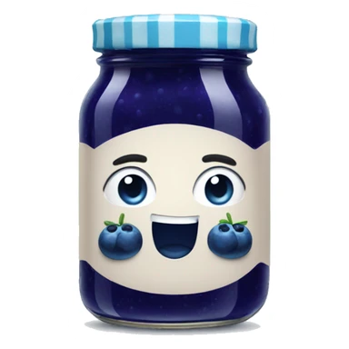 Blue berry jam sticker