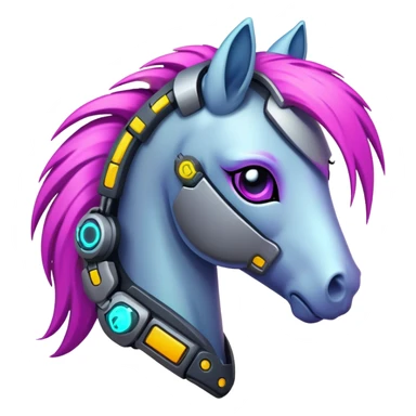 My little pony friendship is magic. Cyberpunk ponys sticker