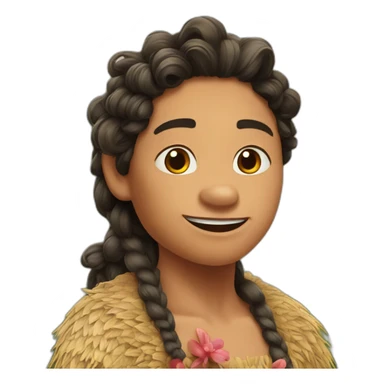 Vaiana et son cochon sticker