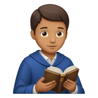 Guy who reads Bible sticker