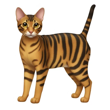 Toyger Cat Breed Full Body sticker