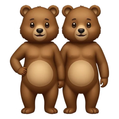 Bear couple sticker