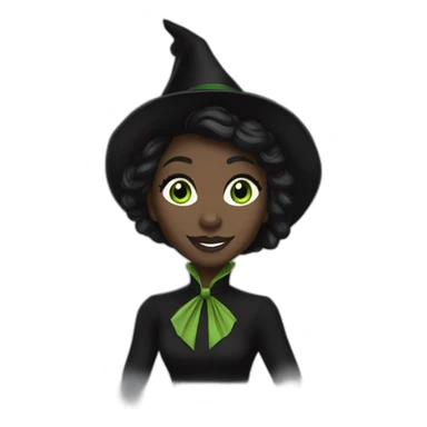 Elphaba wicked cynthia erivo black hair sticker