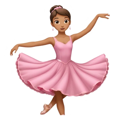 Bailarina rosada pero no de valet sino de bailes sticker