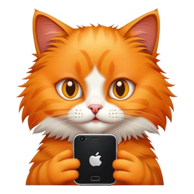 Telefonla oynayan kedti sticker