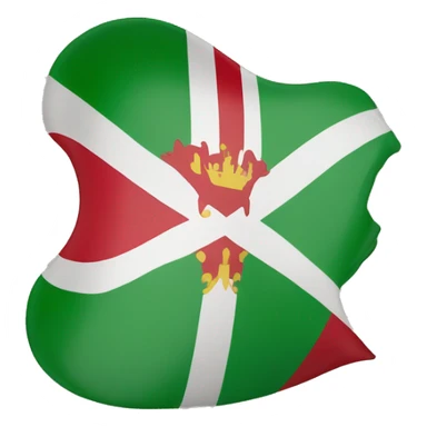 Basque country flag (apple style) sticker