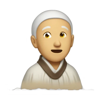 old  beneditine monk singing gregorian chant sticker