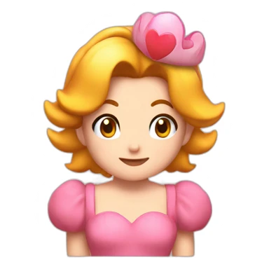 Mario love peach* sticker