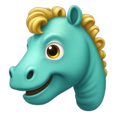 Hippocampe avec nageoires sticker