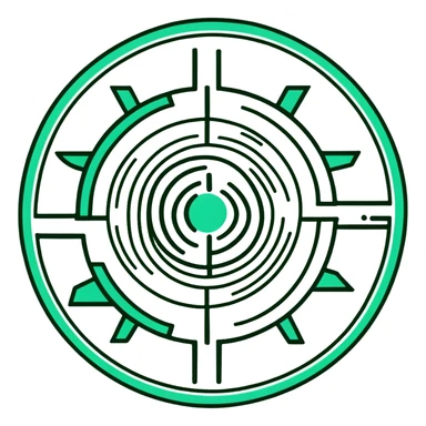 Maya sun symbol - positive news, precise geometric design, ONLY white and deep green colors, no other colors, flat hieroglyphic style, mail theme sticker