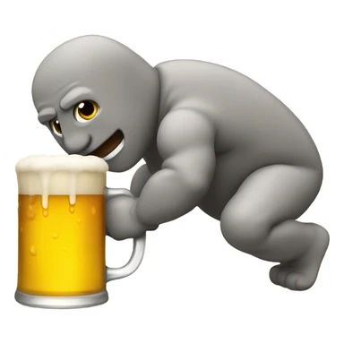 crawling to beer sticker
