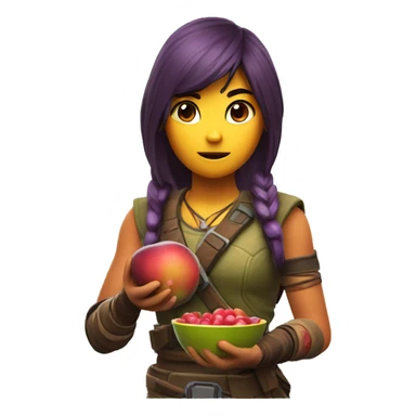 Renegade raider eating plum sticker
