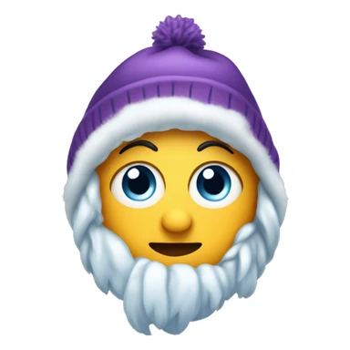 eyeroll with winter cap sticker