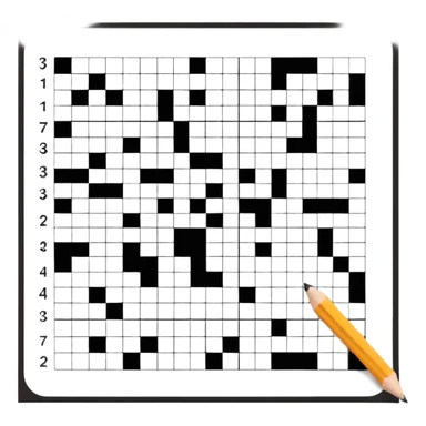 part of a newspaper crossword sticker