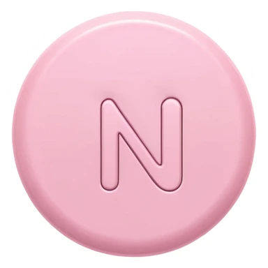 Netflix aesthetic "N" in pastel pink sticker