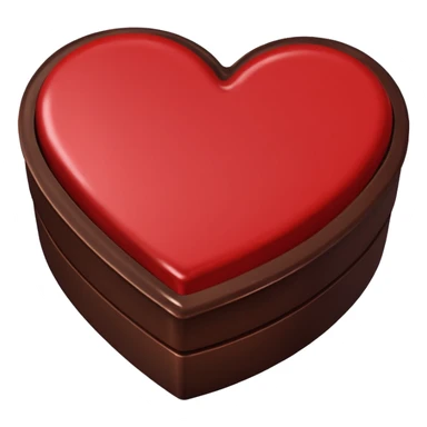 heart shaped box of chocolate sticker