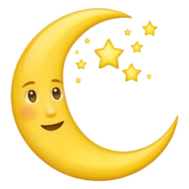 I need a cresent moon only moon nit other light. As a moon street light emoji sticker