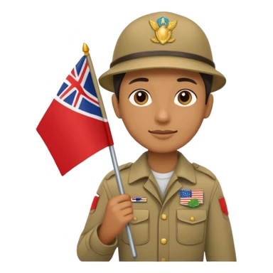 Guide + small flag, Tour Groups. sticker