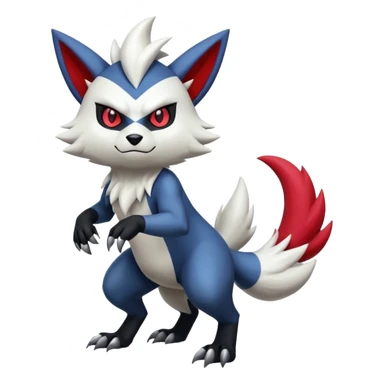 Shiny furry cool Zeraora-Zangoose-Absol-Obstagoon-fusion sticker