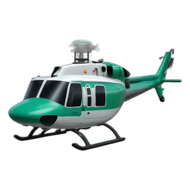Helicopter Bell 214 sticker