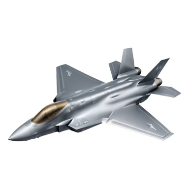 F35 Jet from the top sticker