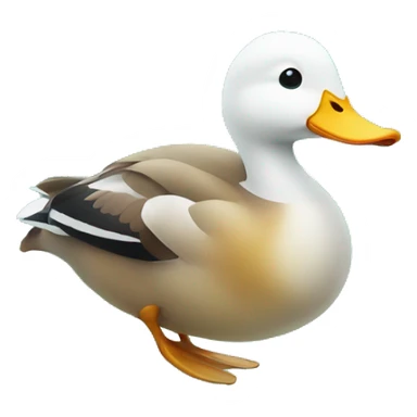 duck in a aquarium  sticker