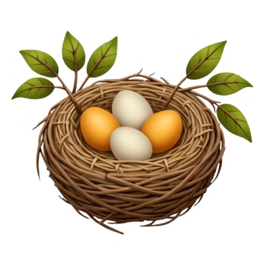 bird nest sticker