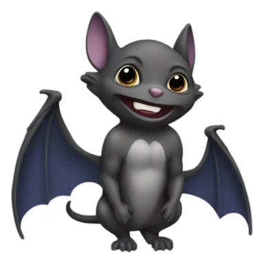 Chauve souris avec sang sticker