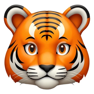 thinking tiger face with question mark for Twitch emote sticker