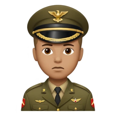 Quiero un 👮🏻‍♂️ 🪖pero uniformado de soldado sticker