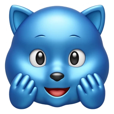 Blue sigma emoji sticker