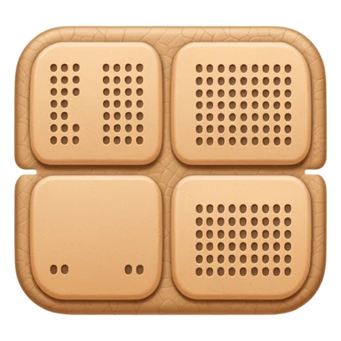 tan band aid with rounded corners sticker