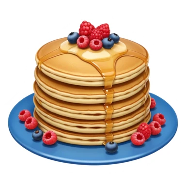 Pancakes with berries on top sticker