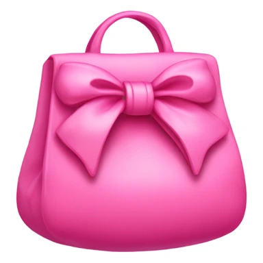 pink bag with bow sticker