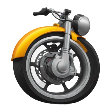 Roue arrière en moto  sticker