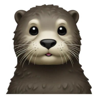 A king Sea otter sticker