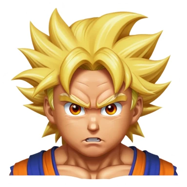 Donald trump going super saiyan dragon ball z style  sticker