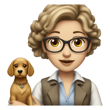 architect girl with a dog sticker