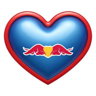 adentro de un corazon quiero un carro de Formula 1 estilo RedBull, quiero que el monoplaza este dentro de un corazon sticker